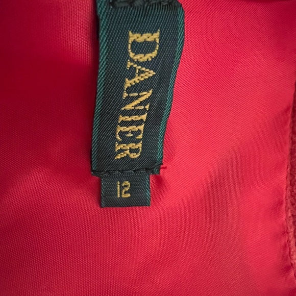 Danier vintage red leather skirt size 12 - Picture 2 of 3